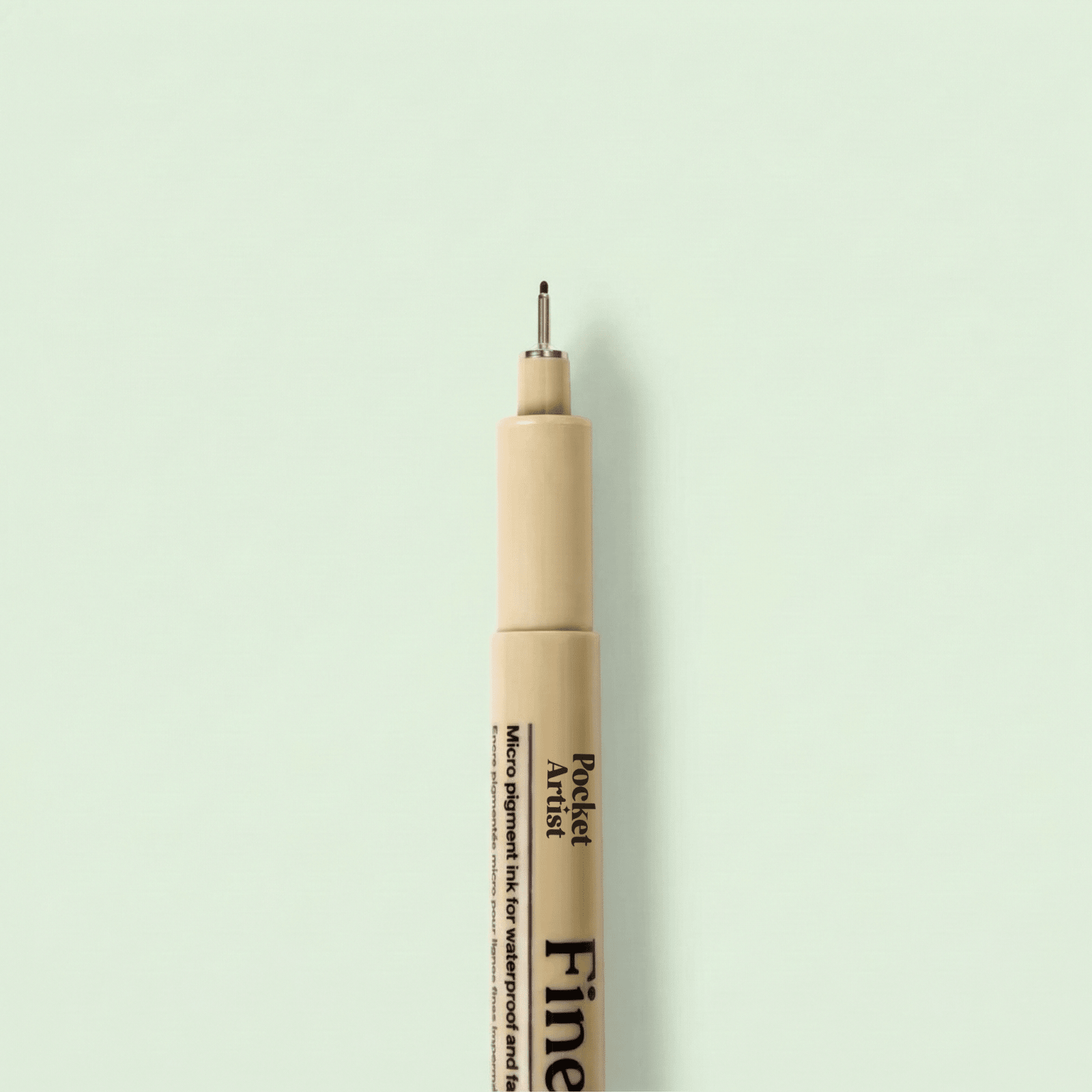 Close up of fineliner pen tip for precise linework