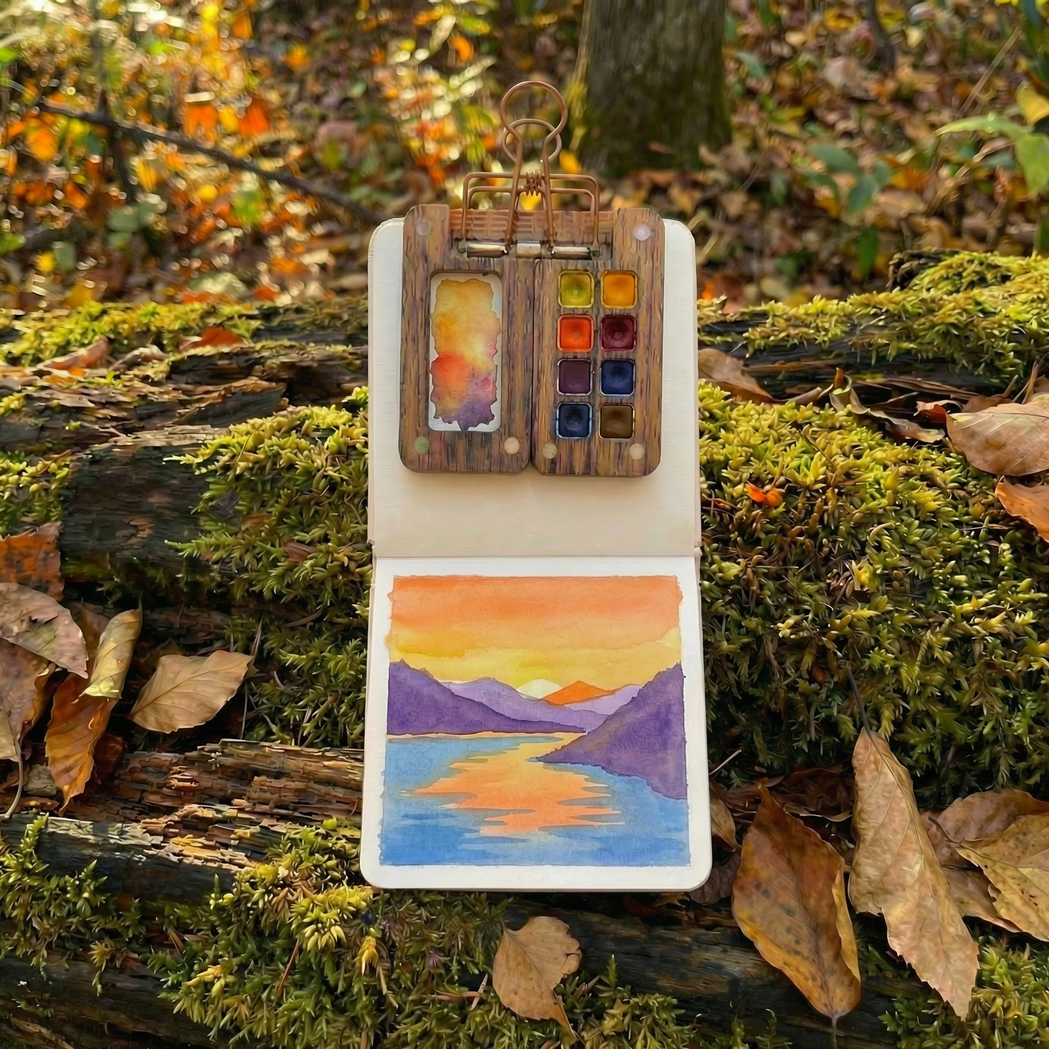 All in one watercolor paint kit for beginners by Pocket Artist