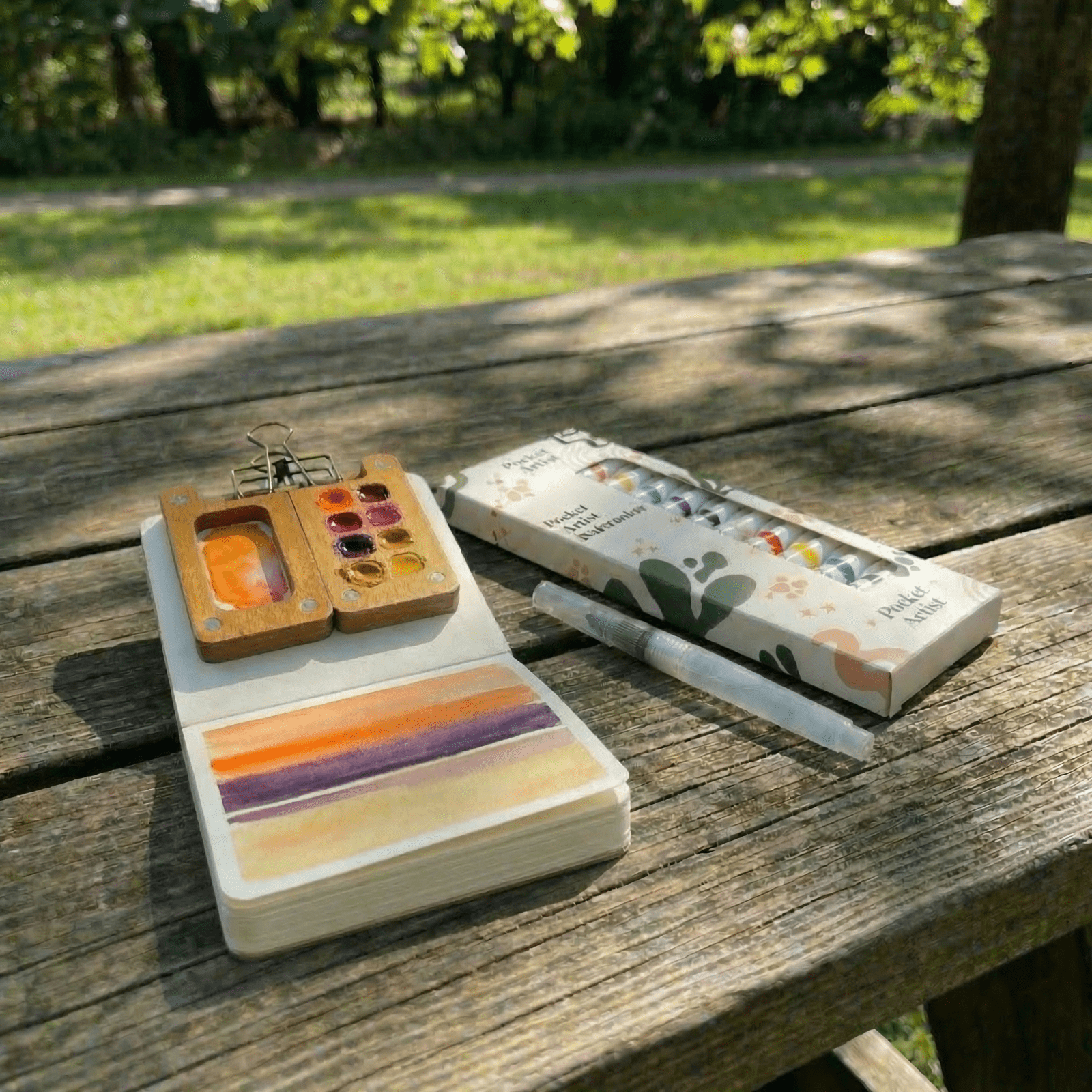 Travel watercolor kit for quick and easy painting anywhere