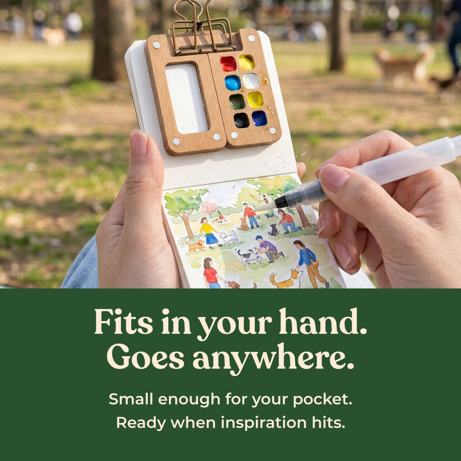 Pocket Artist watercolor set for beginners and hobby artists